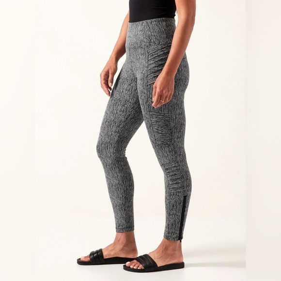 Athleta Delancey Textured Moto Tight - Picture 1 of 9